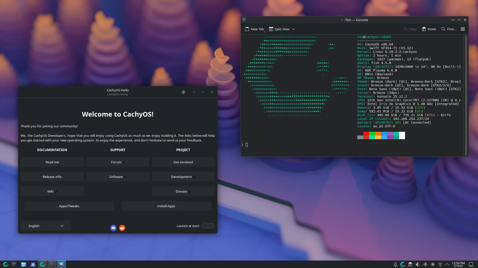 CachyOS and Omarchy desktop setup